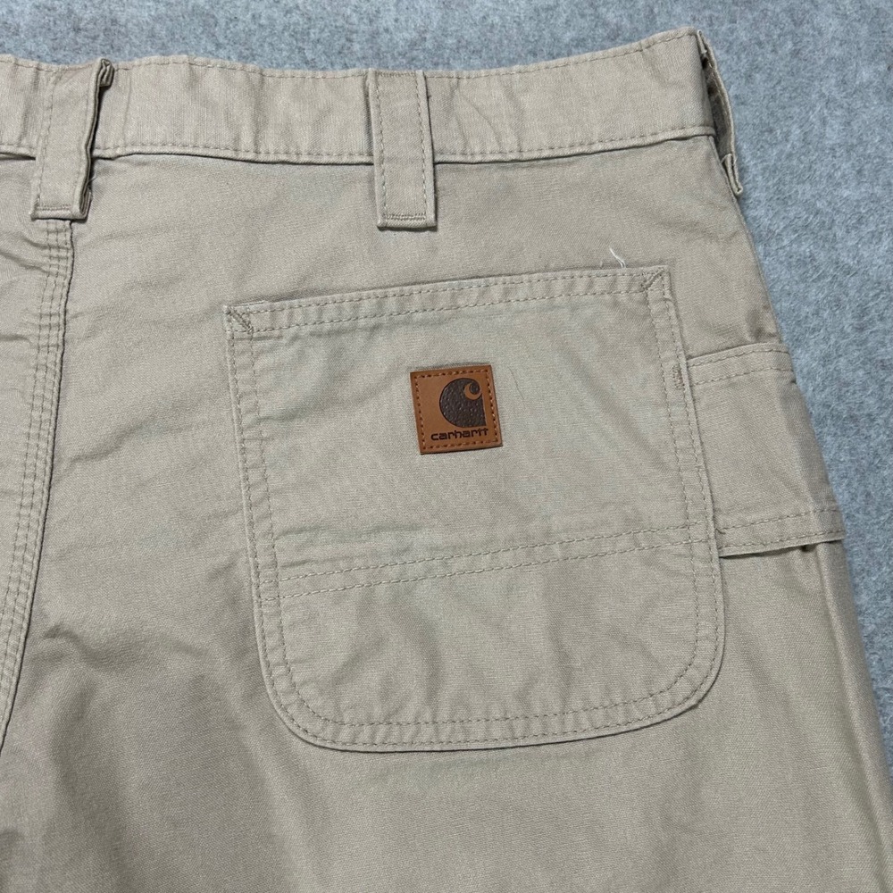 Carhartt Pants B151-TAN Mens 38x30 Tan Workwear Carpenter Utility